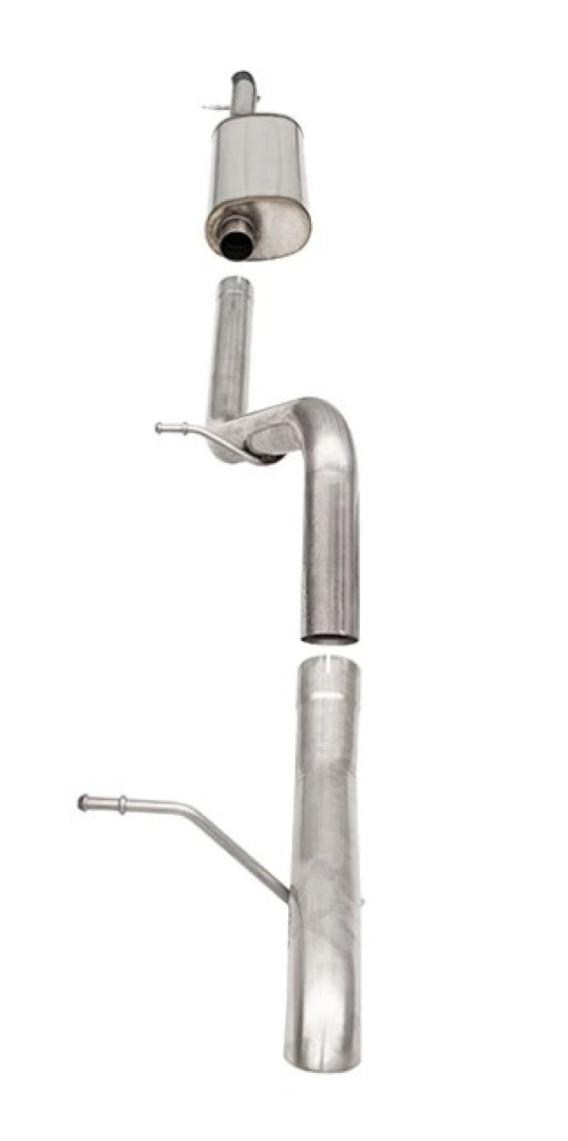 Corsa 12-18 Jeep Wrangler JKU 3.6L Sport 2.75in Cat-Back Exhaust w/ Turn Down Tip 21121