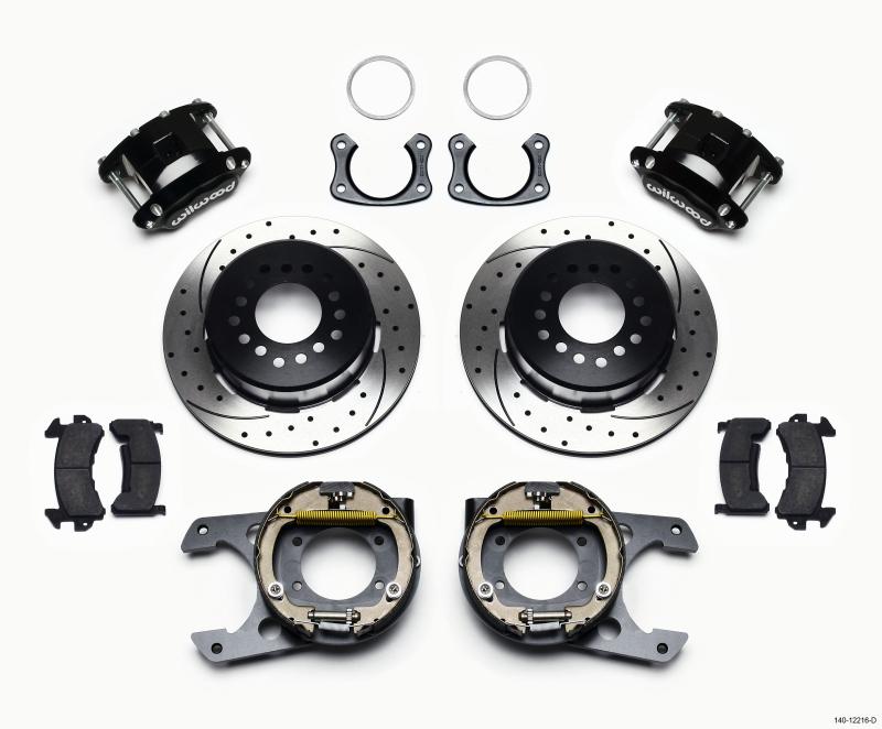 Wilwood D154 P/S Park Brake Kit Drilled Big Ford New Style 2.36in Offset 140-12216-D Main Image