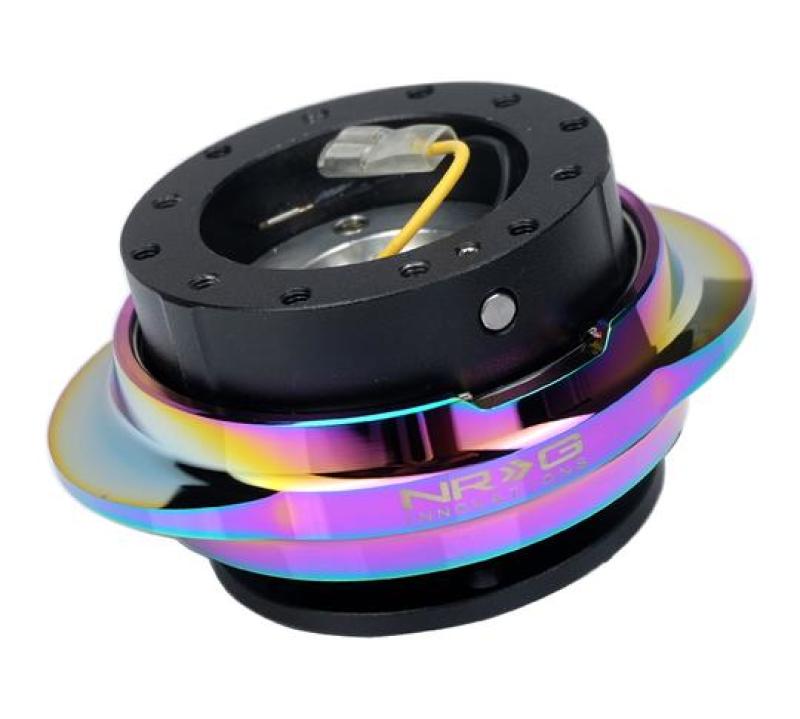 NRG Quick Release Kit - Black Body/ Multicolor Oval Ring SRK-220BK/MC