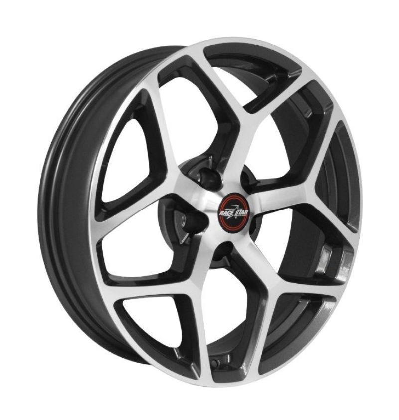 Race Star 95 Recluse 18x5 5x4.50bc 2bs Metallic Gray Machined Face Wheel 95-850145GP