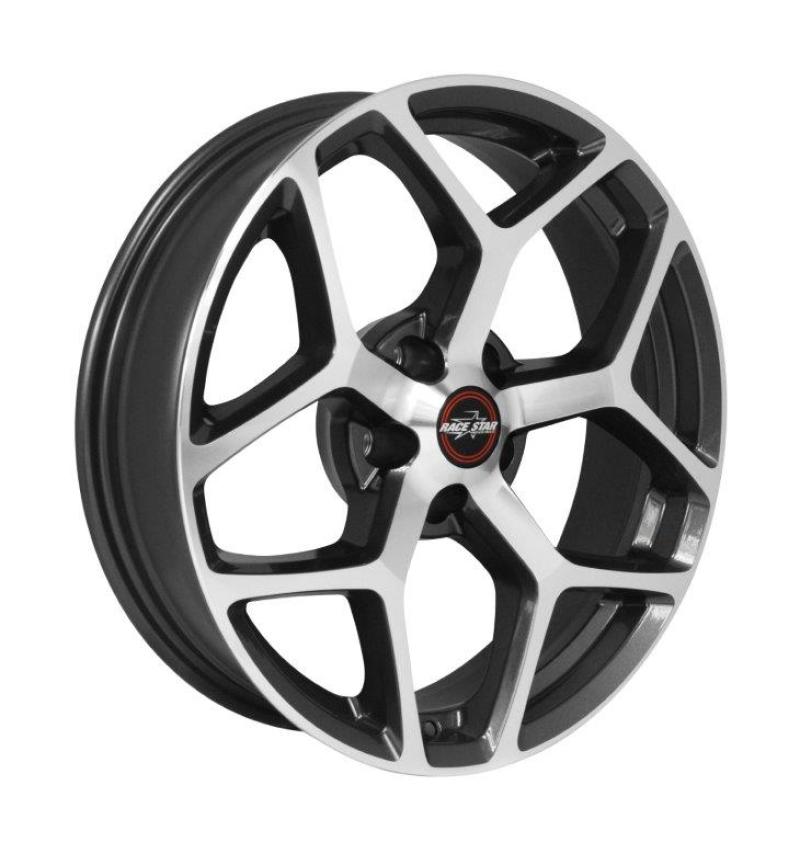 Race Star 95 Recluse 17x4.5 5x120bc 1.75bs Metallic Gray Machined Face Wheel 95-745242GP