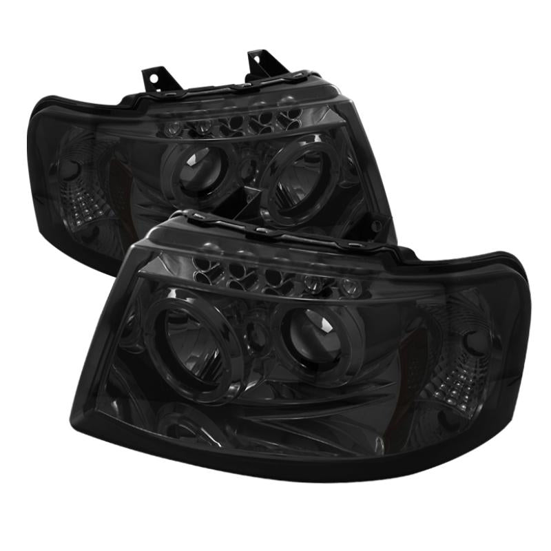 Spyder Ford Expedition 03-06 Projector Headlights LED Halo LED Smke (Not Included) PRO-YD-FE03-HL-SM 5033918 Main Image