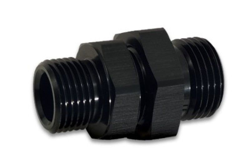 Vibrant -8AN to -6AN ORB Male to Male Union Adapter - Anodized Black 16981