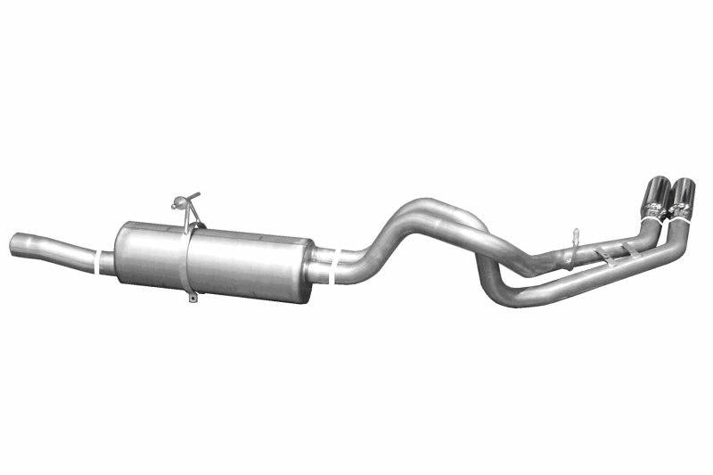 Gibson 99-04 Ford F-250 Super Duty Lariat 6.8L 2.5in Cat-Back Dual Sport Exhaust - Stainless 69100 Main Image