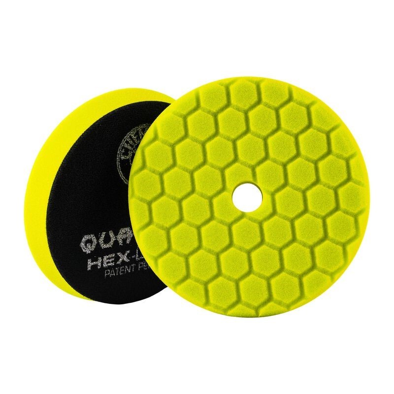 Chemical Guys Hex-Logic Quantum Heavy Cutting Pad - Yellow - 6.5in (P12) BUFX111HEX6