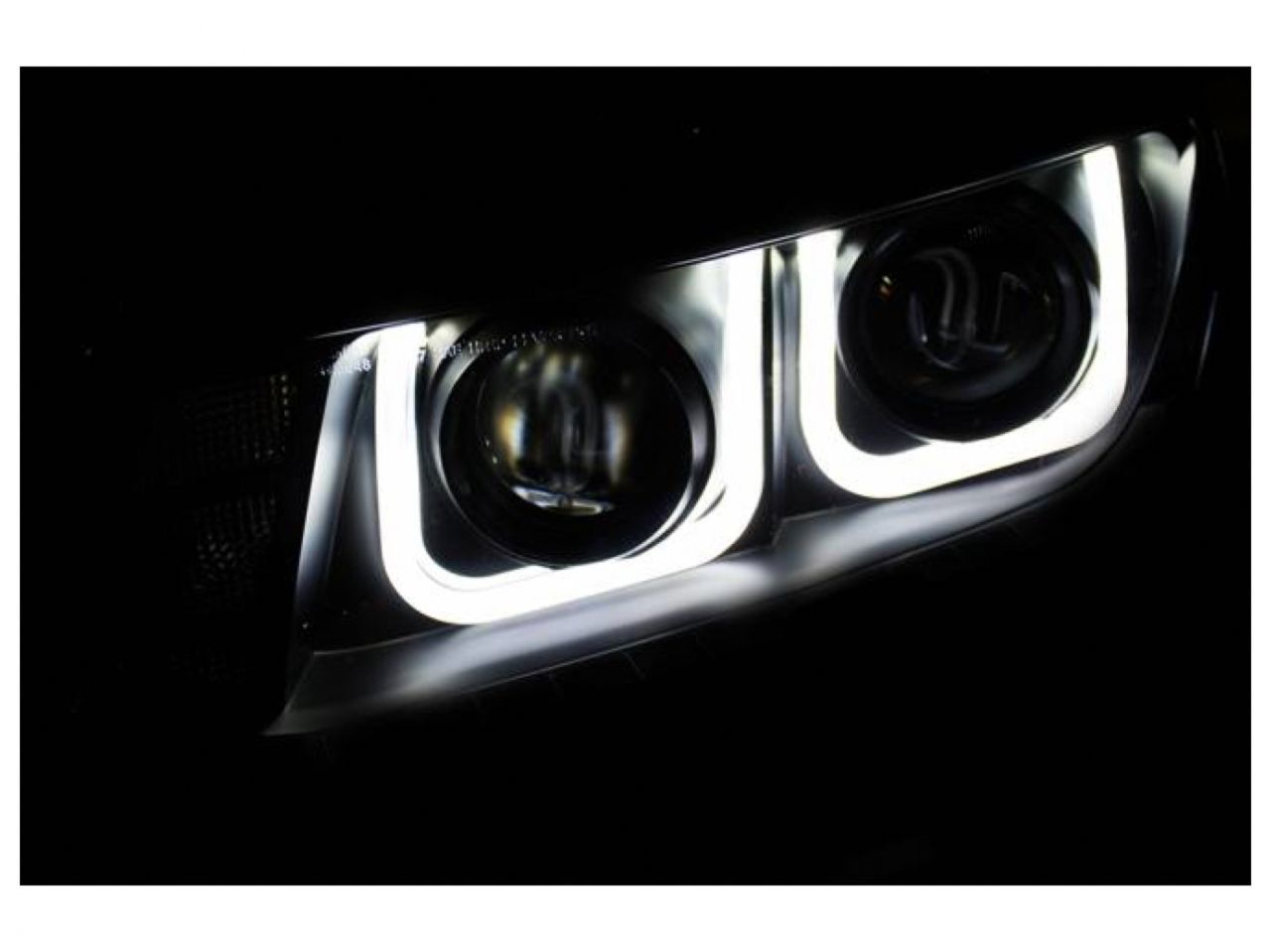 Anzo Black U-Bar Projector Headlights 2014-2015 Chevrolet Camaro