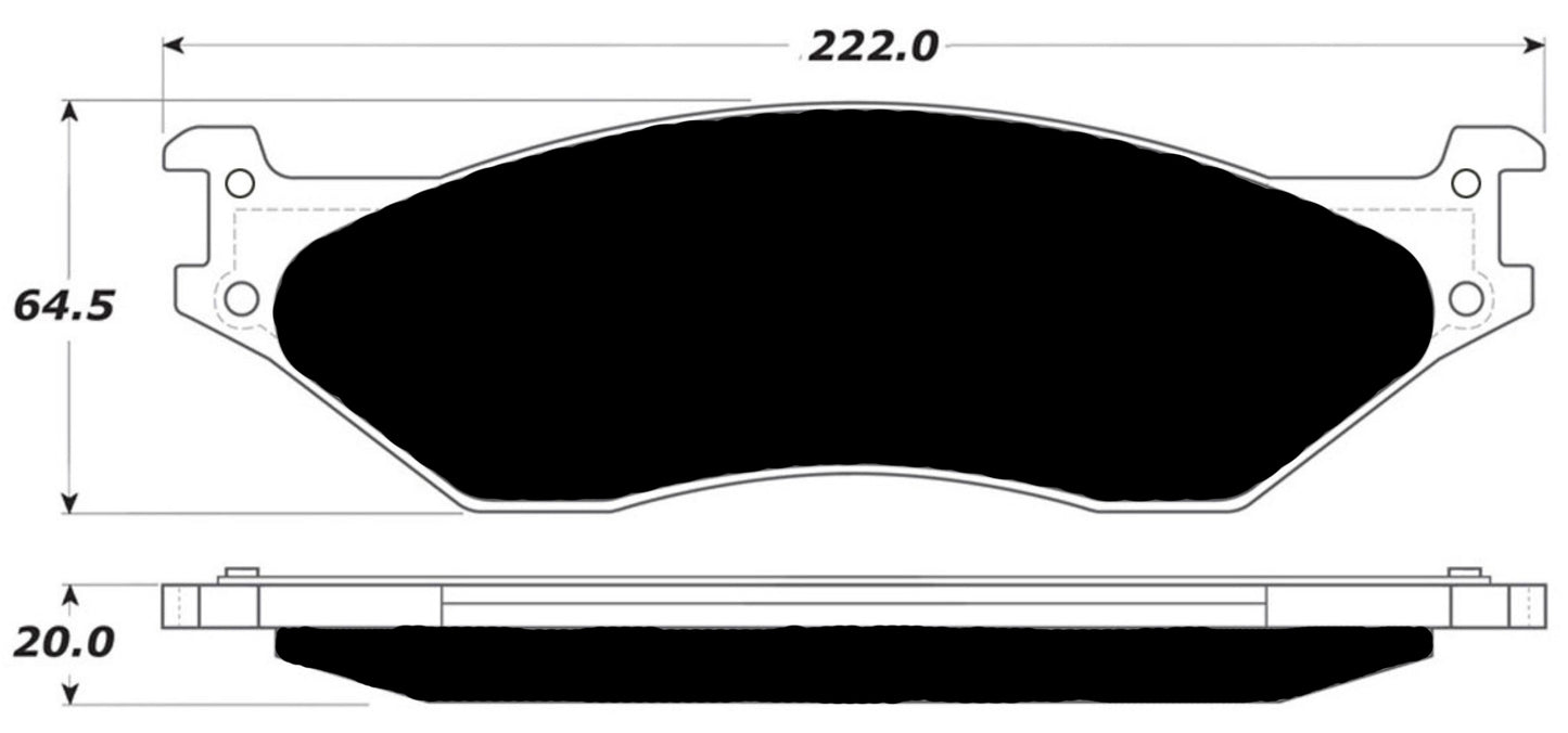 Porterfield Brake Pads for 2012 FORD F550 Super Duty