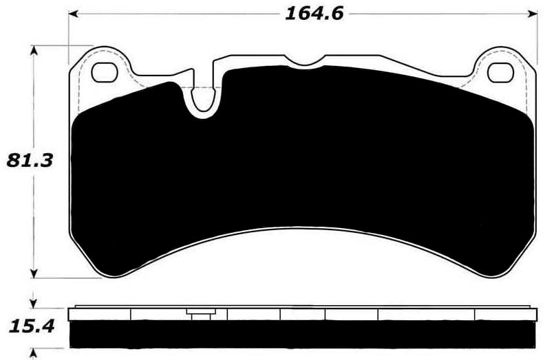 Porterfield Brake Pads for 2015 MASERATI QUATTROPORTE 360MM FRONT DISC