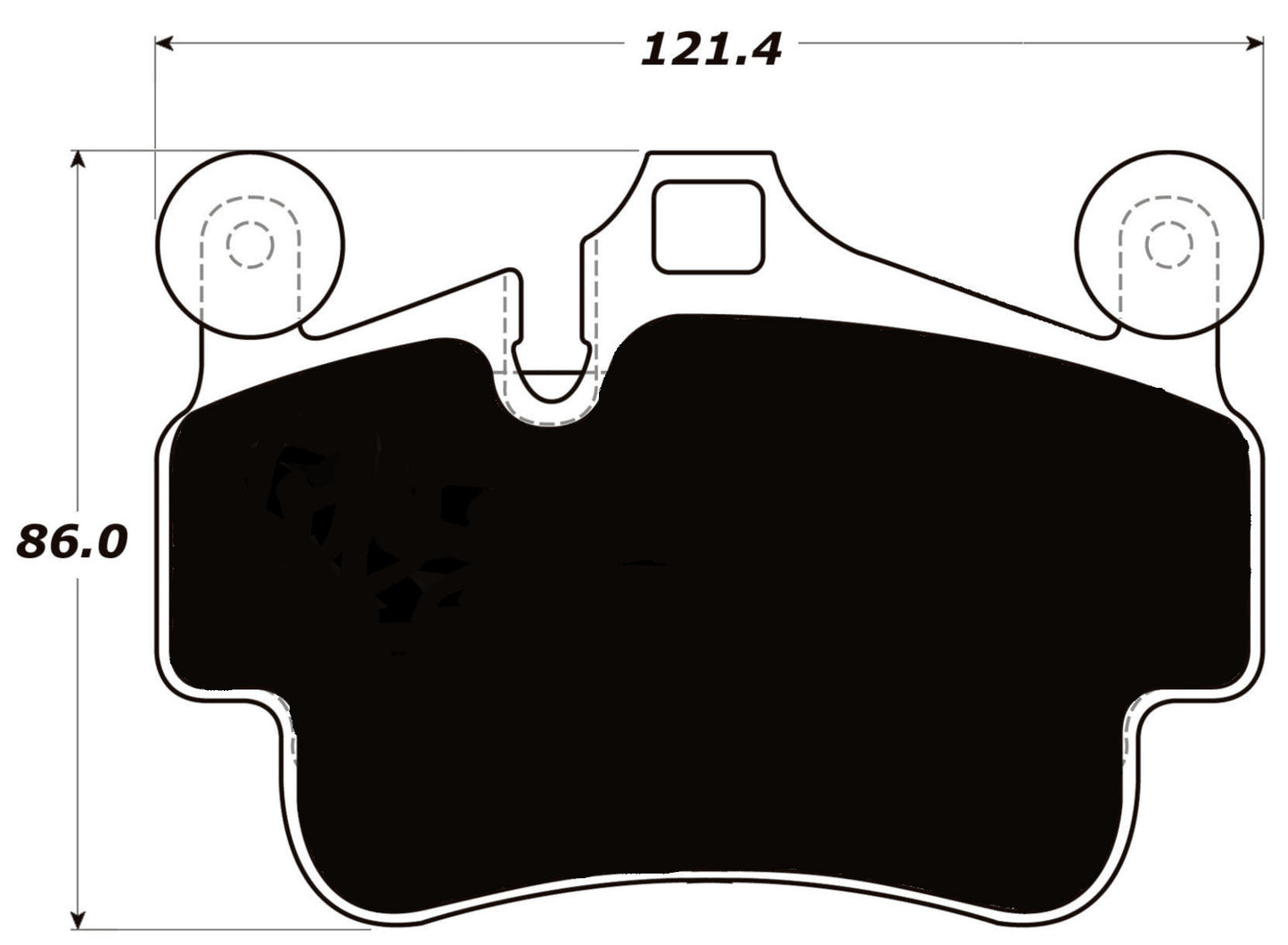 Porterfield Brake Pads for 2012 PORSCHE 911 GTS w/Iron Discs