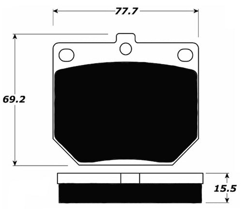 Porterfield Brake Pads for 1961 TRIUMPH TR 4