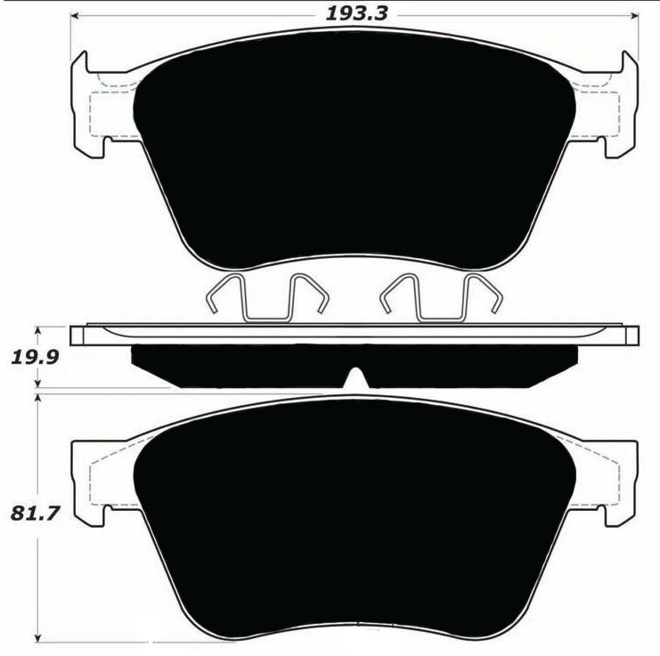 Porterfield Brake Pads for 2003 BENTLEY CONTINENTAL