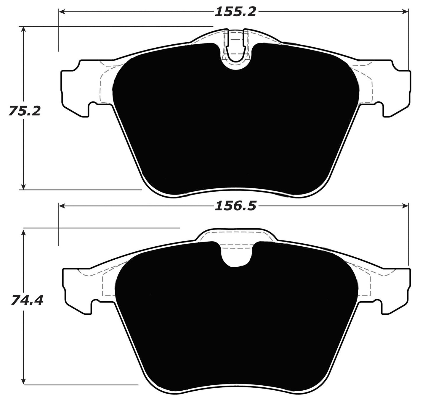 Porterfield Brake Pads for 2009 JAGUAR XJ Super V8