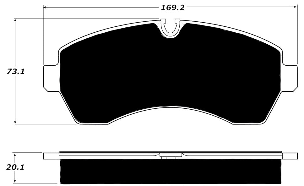 Porterfield Brake Pads for 2013 FREIGHTLINER SPRINTER 3500