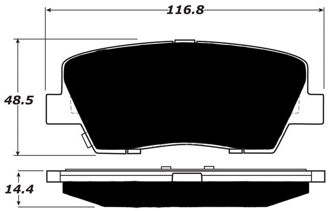 Porterfield Brake Pads for 2013 HYUNDAI SANTA FE V6 2WD