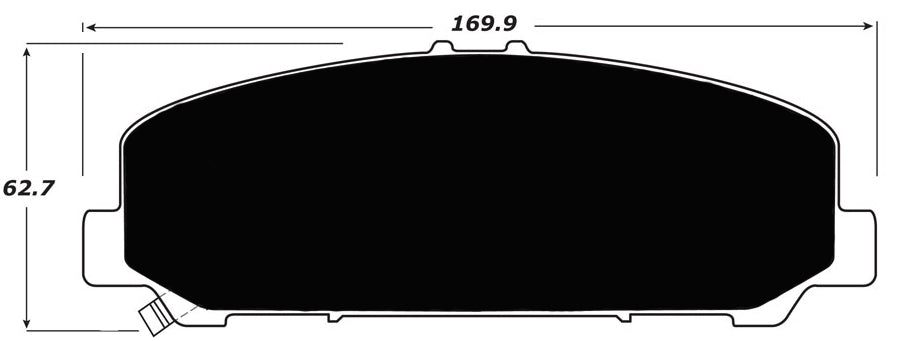 Porterfield Brake Pads for 2006 NISSAN ARMADA w/Akebono Front Caliper