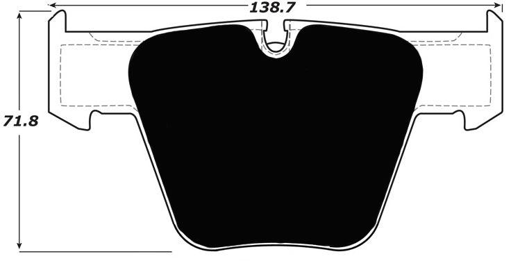 Porterfield Brake Pads for 2008 MERCEDES-BENZ CL63 AMG