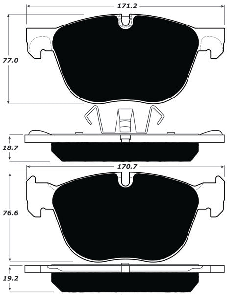 Porterfield Brake Pads for 2009 BMW X5 xDrive30i