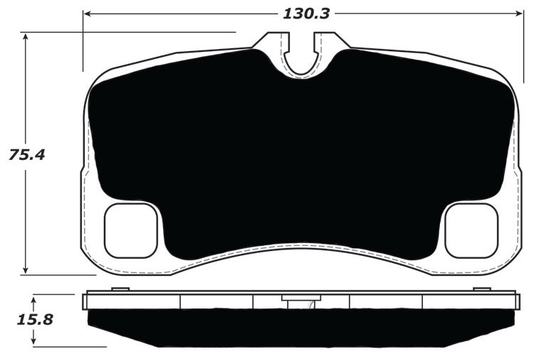Porterfield Brake Pads for 2007 PORSCHE 911 Turbo w/Iron Discs