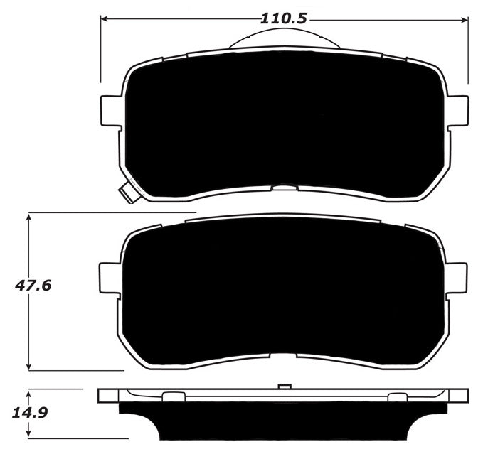 Porterfield Brake Pads for 2007 HYUNDAI VERACRUZ