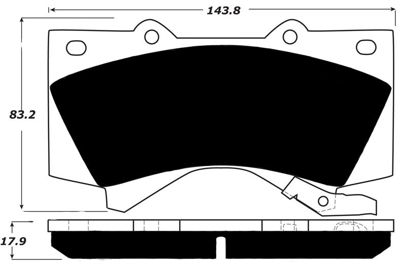 Porterfield Brake Pads for 2013 TOYOTA SEQUOIA