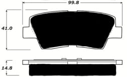 Porterfield Brake Pads for 2011 HYUNDAI AZERA