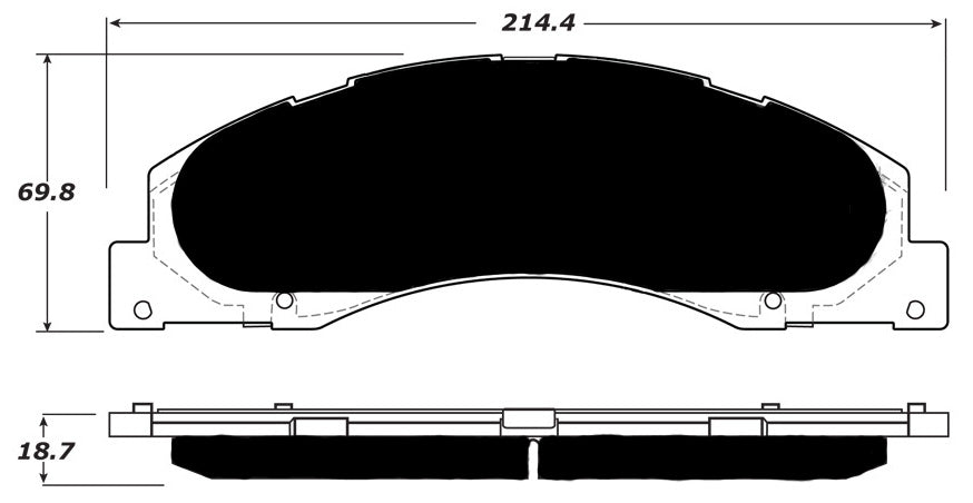 Porterfield Brake Pads for 2015 FORD E150, ECONOLINE
