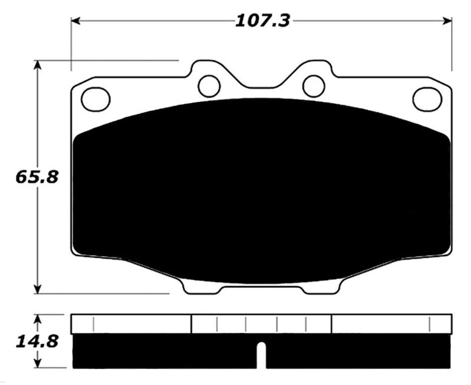 Porterfield Brake Pads for 1985 TOYOTA Pickup 4WD