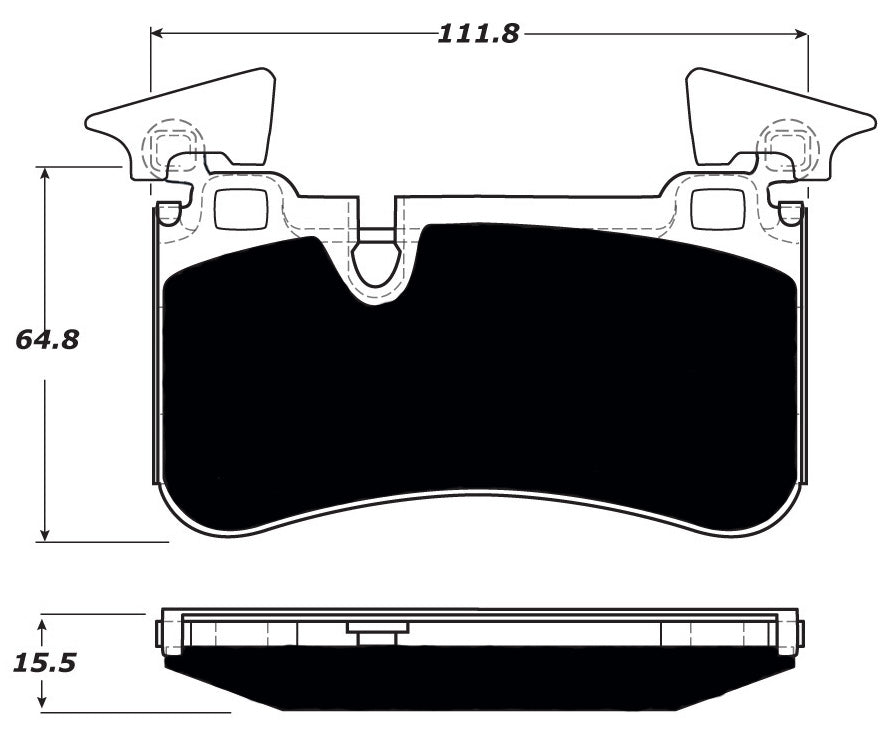 Porterfield Brake Pads for 2010 MERCEDES-BENZ C63 AMG