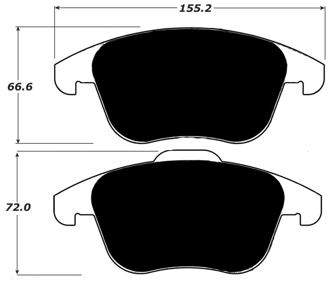 Porterfield Brake Pads for 2009 VOLKSWAGEN TIGUAN