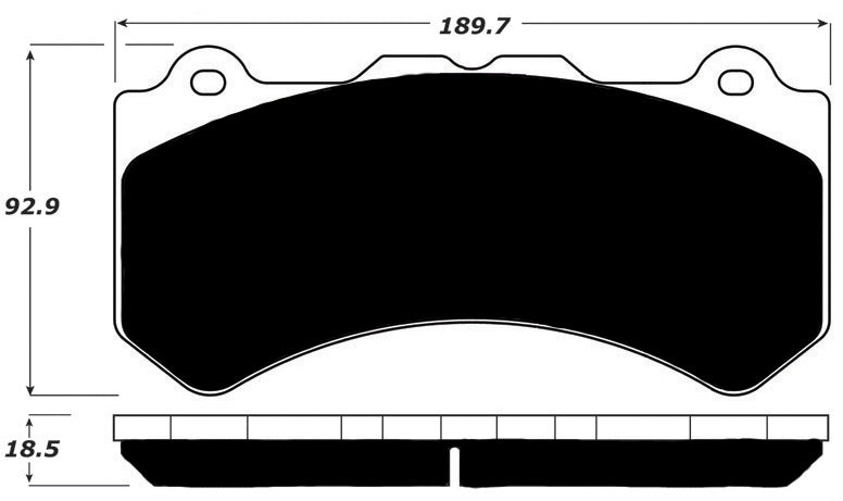 Porterfield Brake Pads for 2014 NISSAN GTR