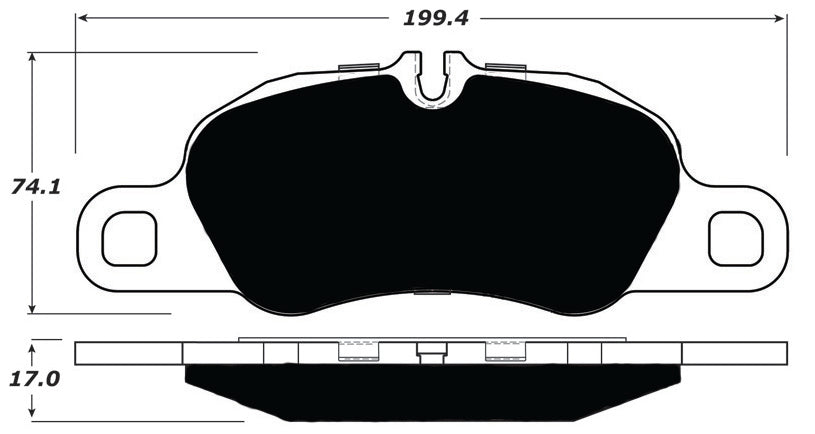Porterfield Brake Pads for 2015 PORSCHE 911 Carrera w/ Iron Discs