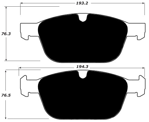 Porterfield Brake Pads for 2003 VOLVO XC90 w/328mm Front Disc
