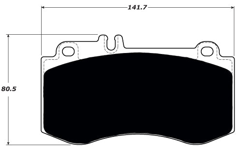 Porterfield Brake Pads for 2011 MERCEDES-BENZ E550 Sedan / 4Matic