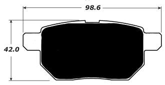 Porterfield Brake Pads for 2012 LEXUS CT200H