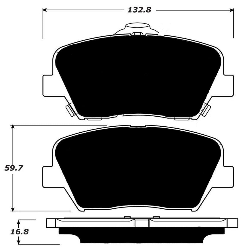 Porterfield Brake Pads for 2015 HYUNDAI SANTA FE 4 Cyl R/Disc