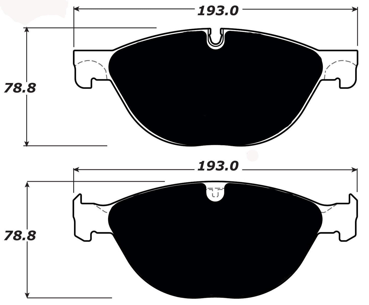 Porterfield Brake Pads for 2010 JAGUAR XF/XFR 5.0L Supercharged