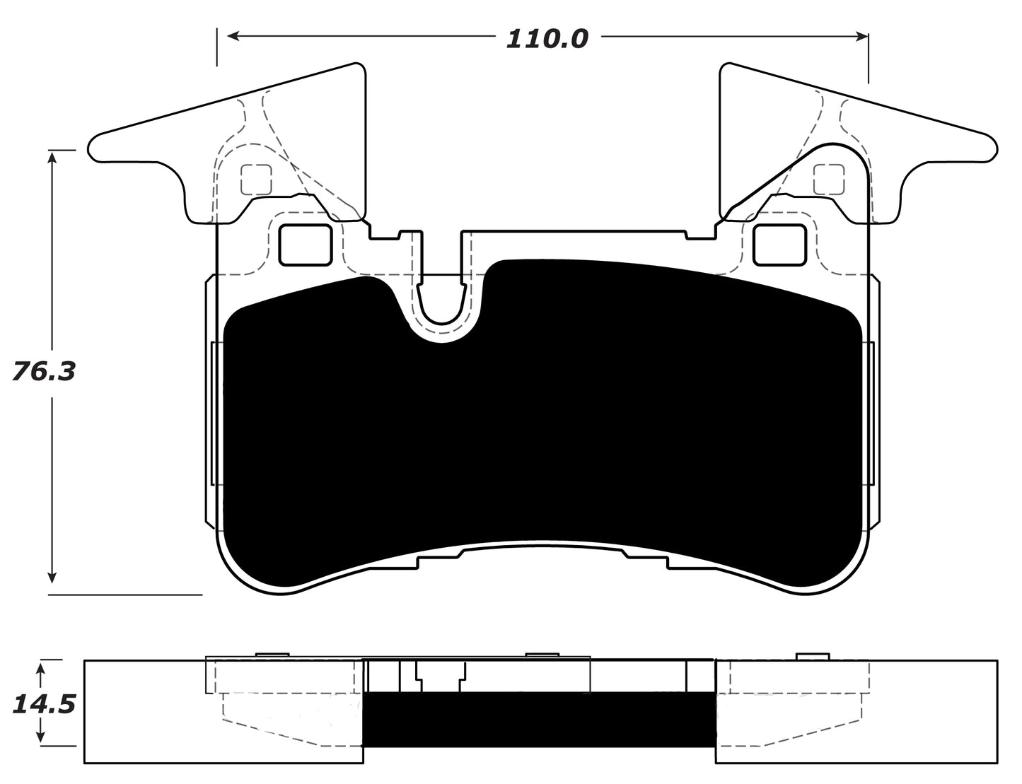Porterfield Brake Pads for 2010 MERCEDES-BENZ E63 AMG - w/Iron Discs