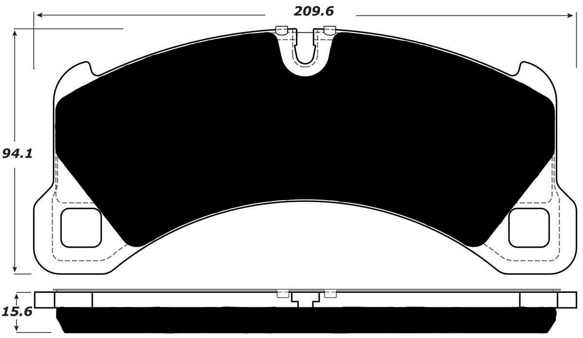 Porterfield Brake Pads for 2016 PORSCHE MACAN- S
