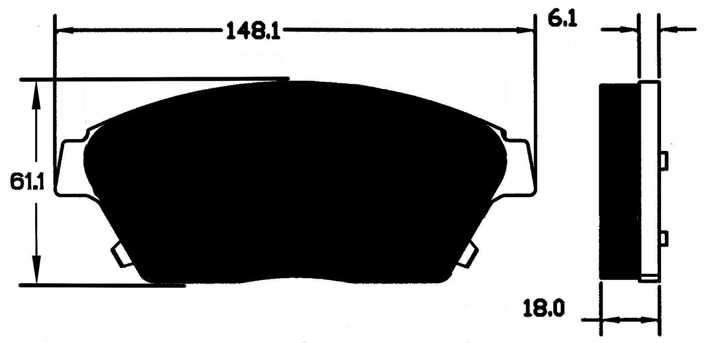 Porterfield Brake Pads for 2011 CHEVROLET VOLT