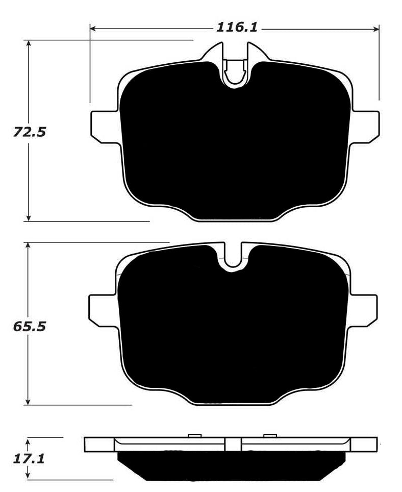 Porterfield Brake Pads for 2017 BMW 740iX