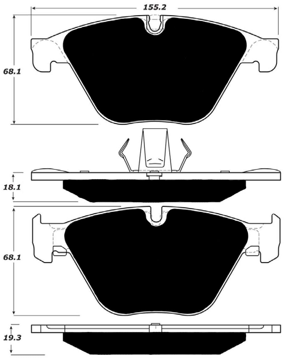 Porterfield Brake Pads for 2018 BMW 640i- Grand Coupe