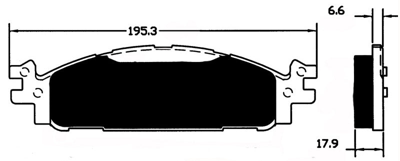 Porterfield Brake Pads for 2018 FORD TAURUS