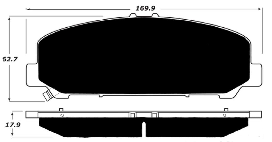 Porterfield Brake Pads for 2011 INFINITI QX56