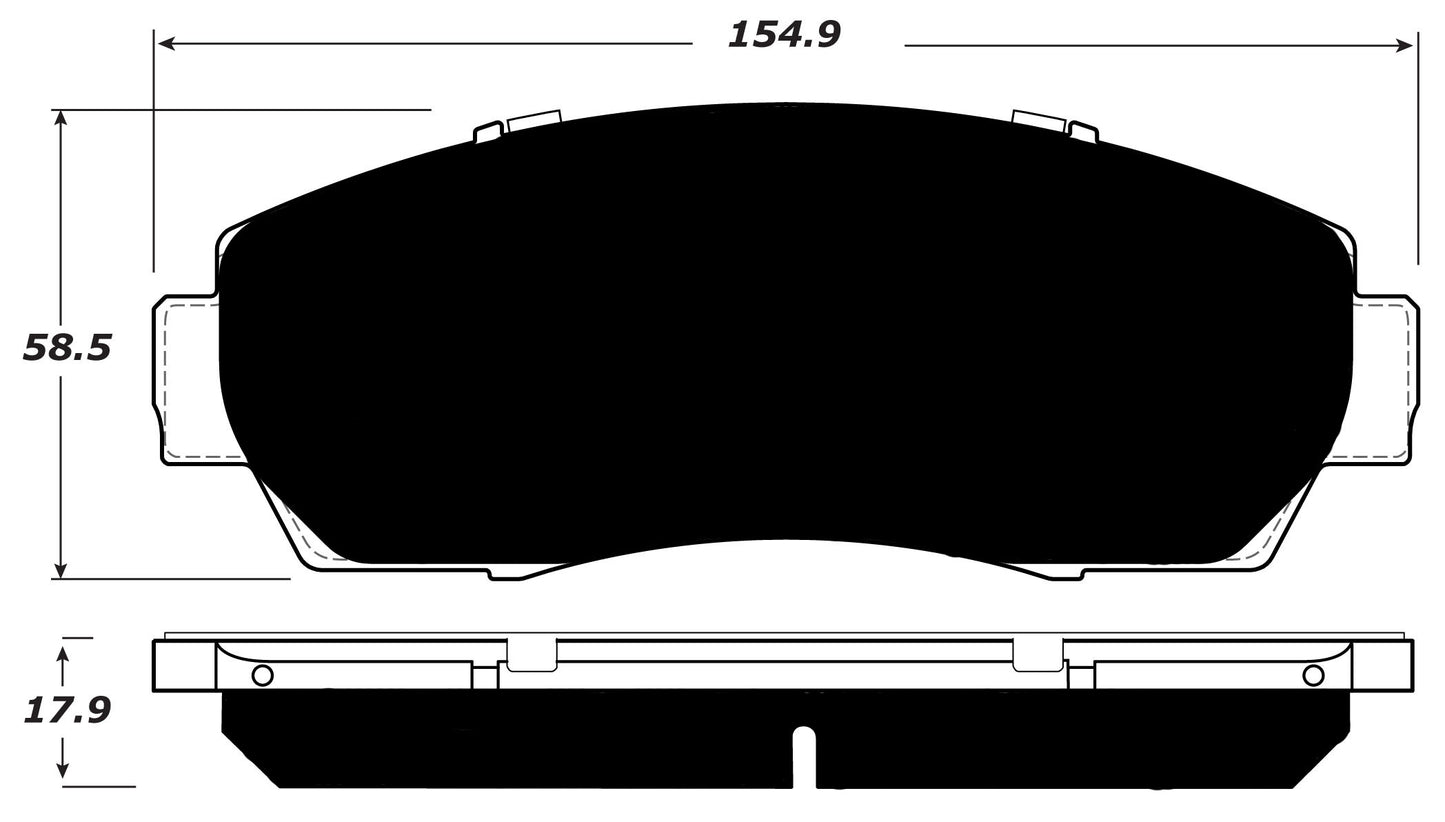 Porterfield Brake Pads for 2017 SUBARU LEGACY SEDAN 2.5i