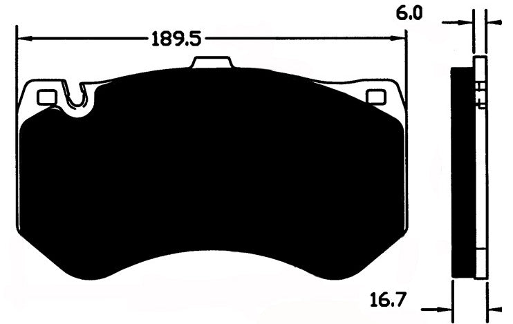 Porterfield Brake Pads for 2013 MERCEDES-BENZ E63 AMG - w/Ceramic Discs