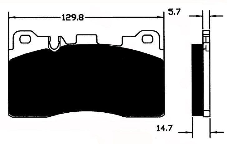Porterfield Brake Pads for 2014 MERCEDES-BENZ E63 AMG - w/Ceramic Discs