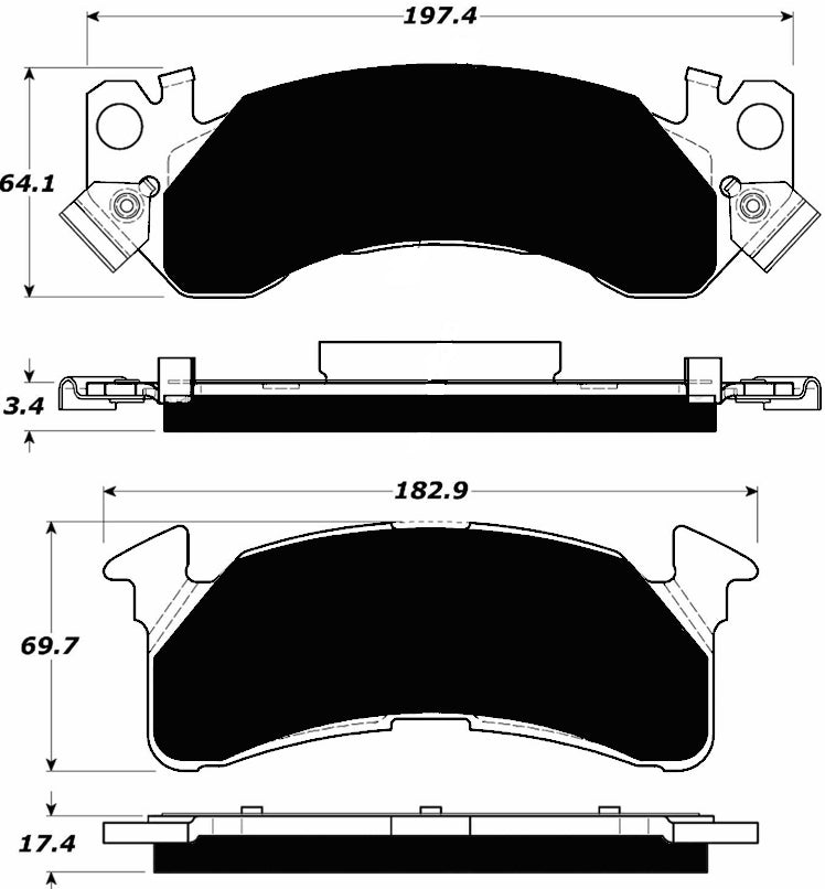 Porterfield Brake Pads for 1990 CHEVROLET SUBURBAN 2500 4WD