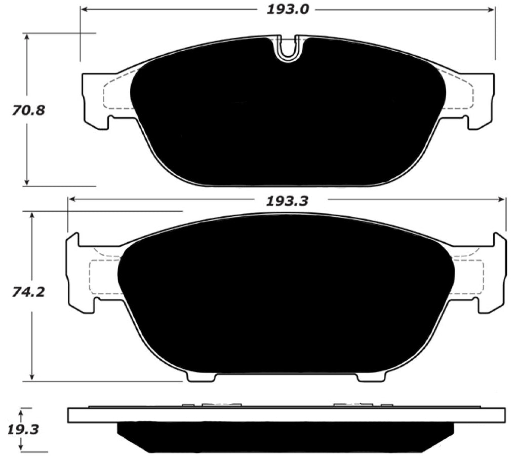 Porterfield Brake Pads for 2017 AUDI A6 Quattro 3.0T
