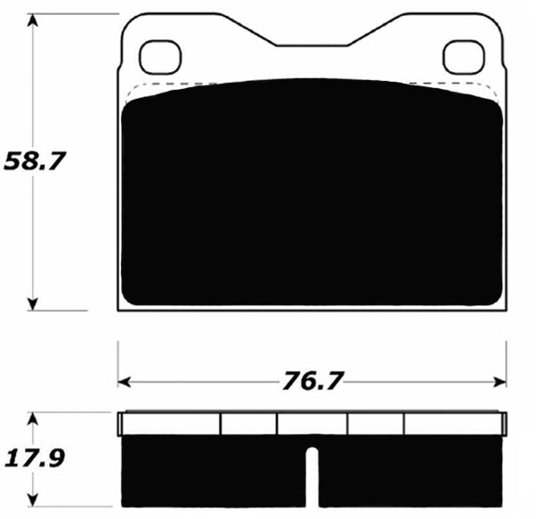 Porterfield Brake Pads for 1975 AUDI 100