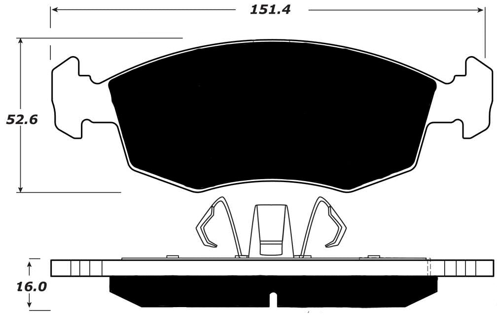 Porterfield Brake Pads for 2012 FIAT 500 Gucci
